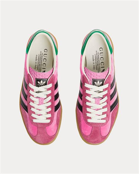 gucci x adidas gazelle pink velvet|adidas x gucci white.